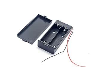 18650 2 CELL HOLDER SERIES Plastic Box Case with cover and switch (Pack ...