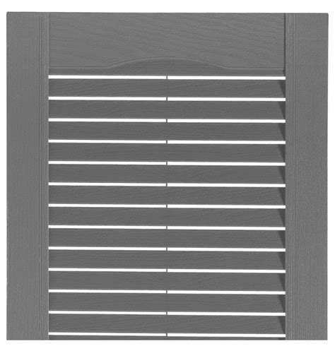15 Inch x 59 Inch Standard Louver Exterior Vinyl Window Shutters ...