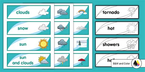 Weather Word Cards