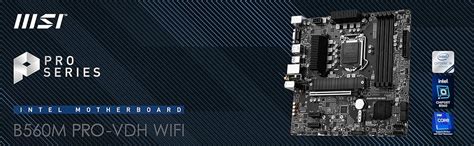 Amazon.in: Buy MSI B560M PRO-VDH WiFi Micro-ATX Gaming Motherboard (10 ...