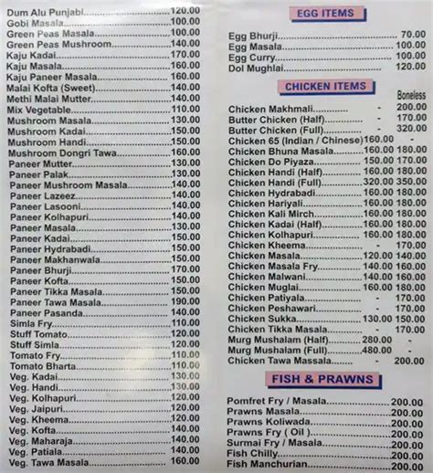 Menu at Club Court, Mumbai, Logitech Park