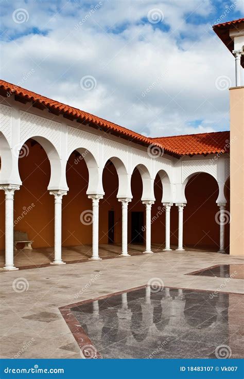 Patio in Spanish Style. Israel Stock Image - Image of architecture ...