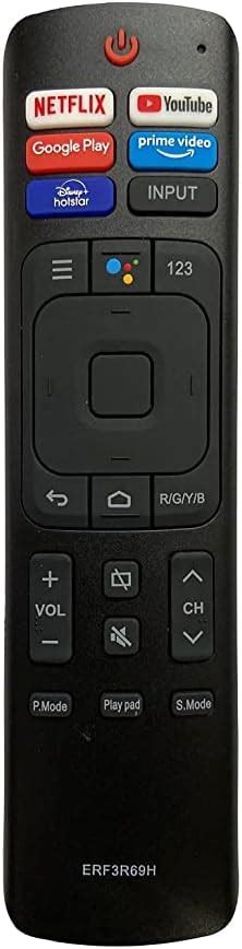 Buy Hybite Remote Control Compatible with ERF3R69 Hisense Smart 4K Led ...