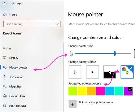 Image result for Change Pointer Color in Windows