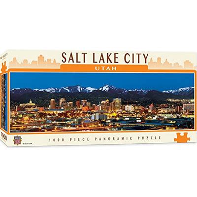 MasterPieces Cityscapes Panoramic Jigsaw Puzzle, Downtown Salt Lake ...
