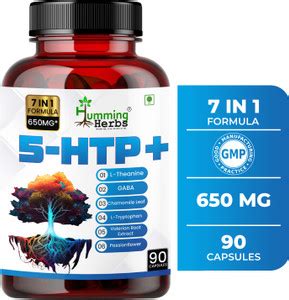 Humming Herbs 5-HTP+ (Hydroxytryptophan) Mood & Sleep Support | Blend ...