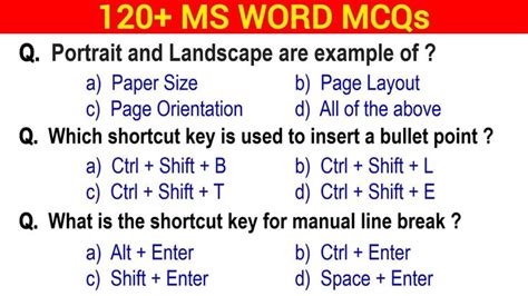 Image result for MS Word Computer Questions