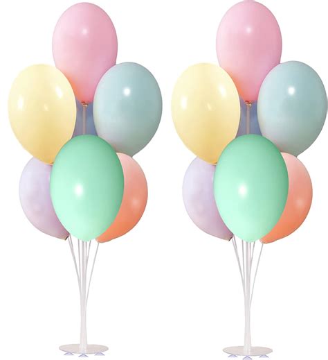 Amazon.com: 2 Sets Balloon Stand Kit,Easy to Assemble Balloon Sticks ...
