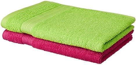 Amazon Brand - Solimo 100% Cotton 4 Piece Hand Towel Set, 380 GSM ...