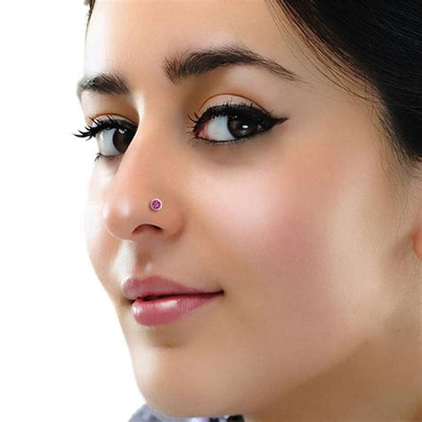 925 Sterling Silver Oxidised New Designs Nose Pins For Women And Girls ...