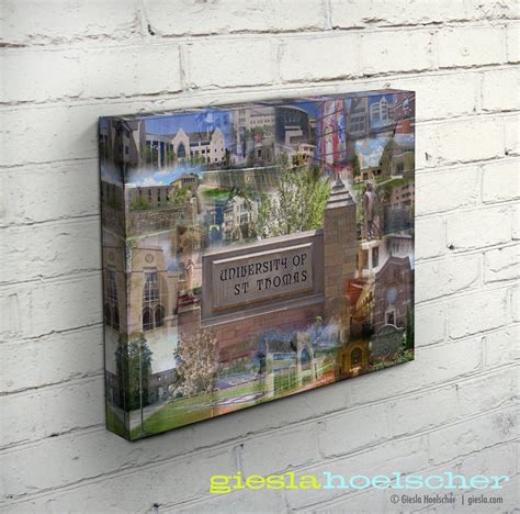 University of St. Thomas Canvas - "tommies Tried and True" - Etsy