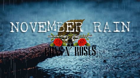 November Rain Meaning