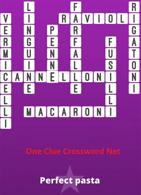 Perfect Pasta Bonus Puzzle - Get Answers for One Clue Crossword Now