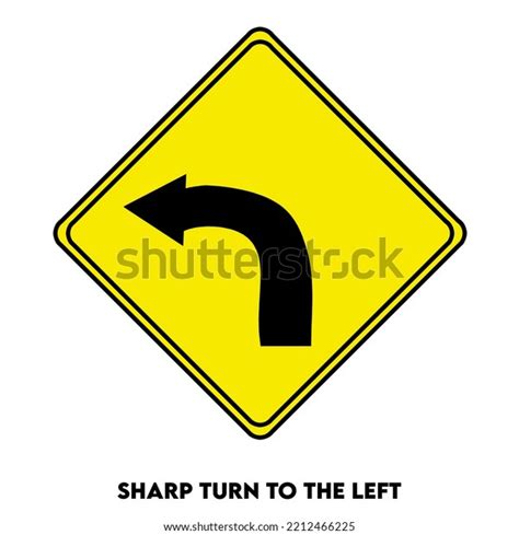 Sharp Left Turn Sign 的图像结果