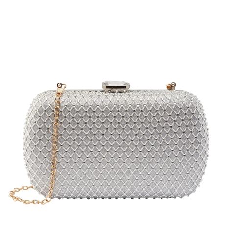 Buy Texas Stylish Silver Clutch | Lino Perros