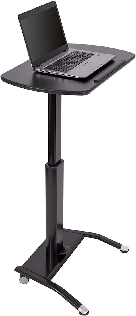 Buy Stand Up Desk Store Pneumatic Adjustable Height Tilting Laptop ...