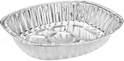 VeZee Disposable Oval Roasting Pan - Durable Turkey Roaster Pans Extra ...