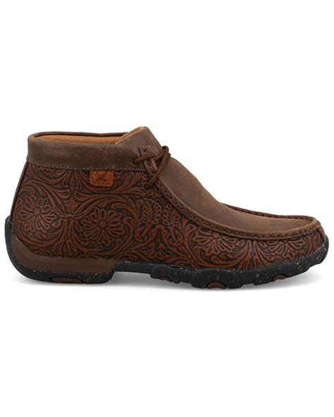Twisted X Women's Chukka Driving Mocs, Brown
