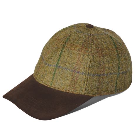 Failsworth Newbury Wool Baseball Cap Green/Brown | Free Delivery - The ...