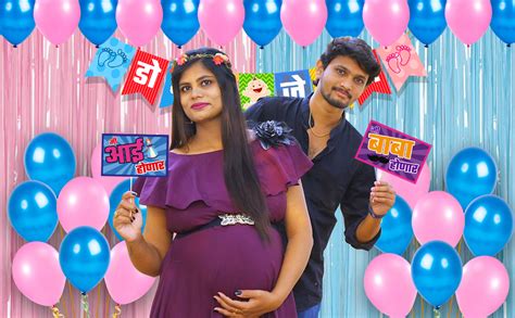 Party Propz Baby Shower Decoration Items - 47pcs | Baby Shower Props ...