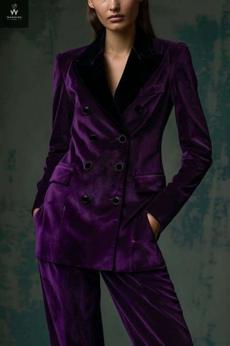 Purple Velvet Suit for Women/ GIRL Pant Suit/womens Tuxedo /women Pant ...