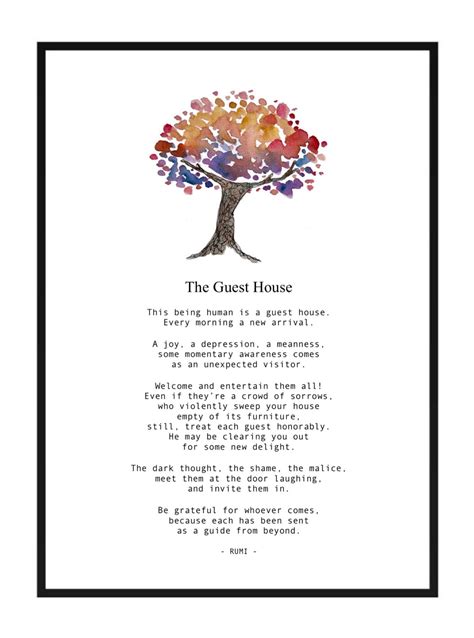 The Guest House by Rumi, Instant Download, Printable, Everyday ...