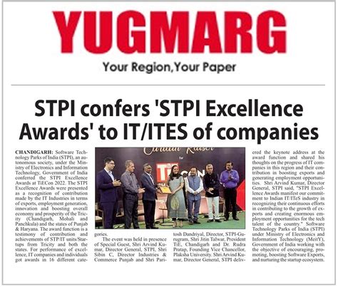 STPI confers 'STPI Excellence Awards' to IT/ITES companies at TiECON ...