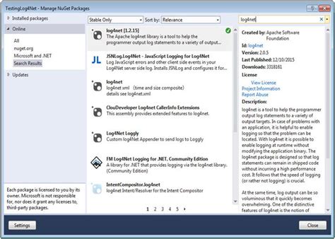 Log4net.dll in Windows Application 的图像结果