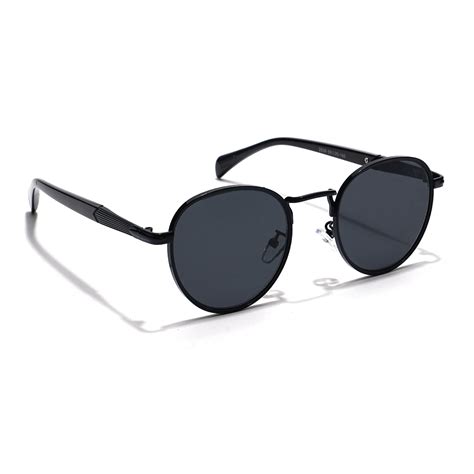 Round Sunglasses (Black Lens | Black Frame - MG5787)