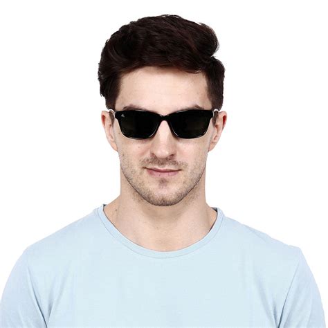 Black Frame-Green Lens-Unisex Polarized Sunglasses with long hang in n ...