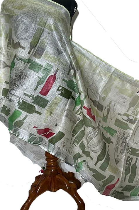 Pastel Digital Printed Linen Dupatta - Luxurionworld