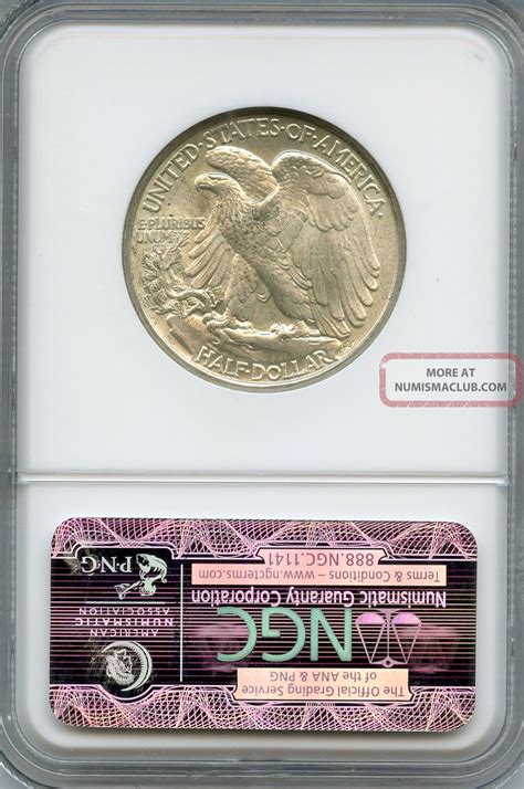 1944 Liberty Walking Half Dollar Ms 63 | Ngc Graded