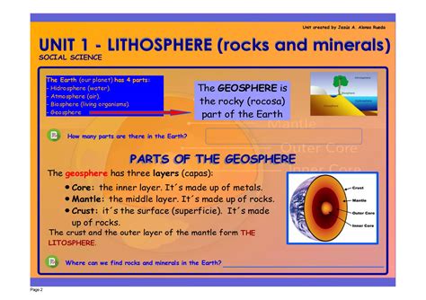 Image result for Lithosphere Lesson Plan