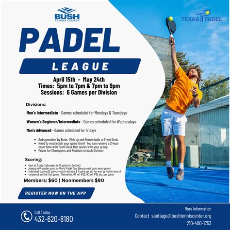 Padel — Bush Tennis Center