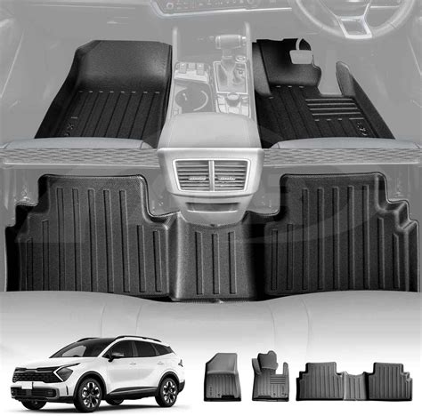 X-CAR 3D All-Weather TPE Floor Mats for Kia Sportage 2021-Onwards Heavy ...