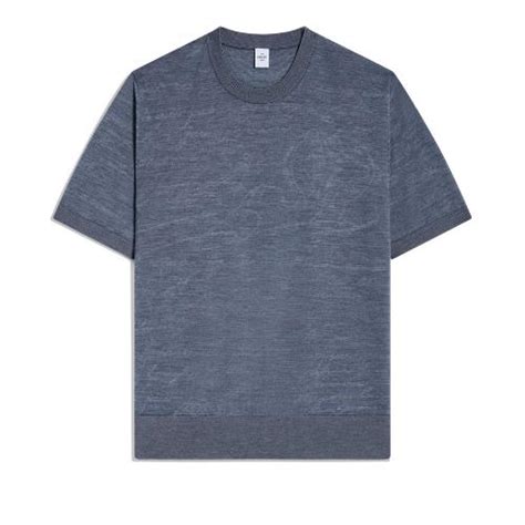 BERLUTI R26KRS61-002 Light Scritto Wool Short Sleeves