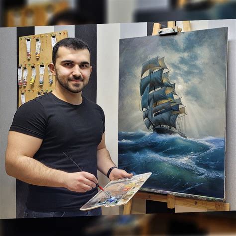 Sea painting with oils