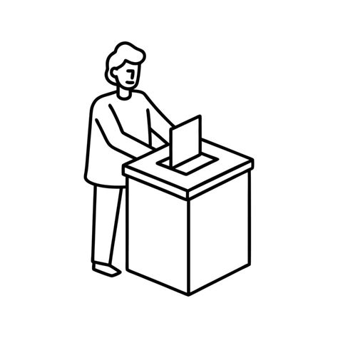 Voting Booth Line Drawing 的图像结果