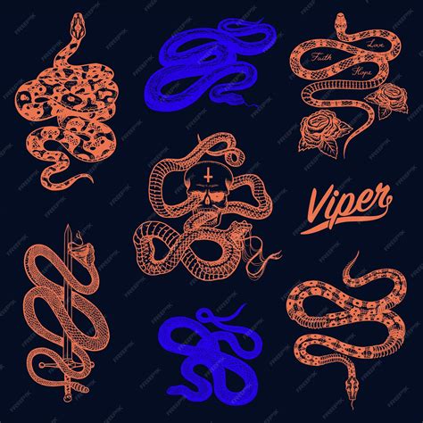 Premium Vector | Milk snake with roses skeleton royal python with skull neon reptile with sword ...