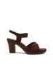 Buy Brown Heeled Sandals for Women by AROOM Online | Ajio.com