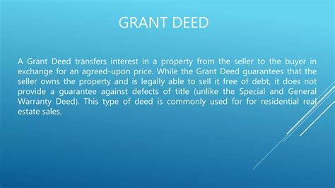 Different Types Of Property Transfer Deeds | PPTX