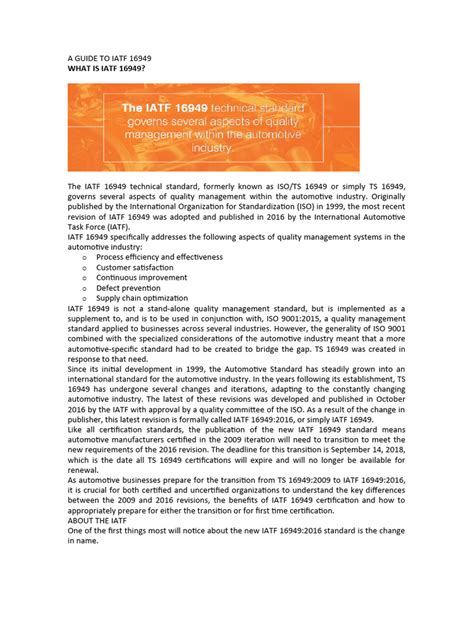 Image result for IATF 16949 Explained