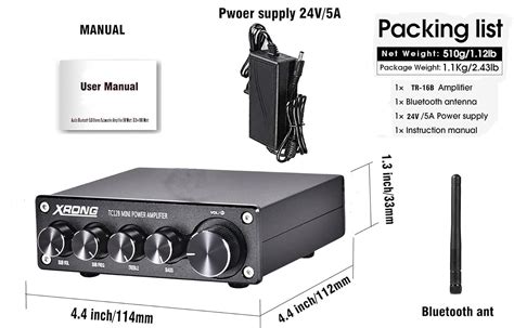 XRONG Subwoofer Amplifier Home Audio, Bluetooth India | Ubuy