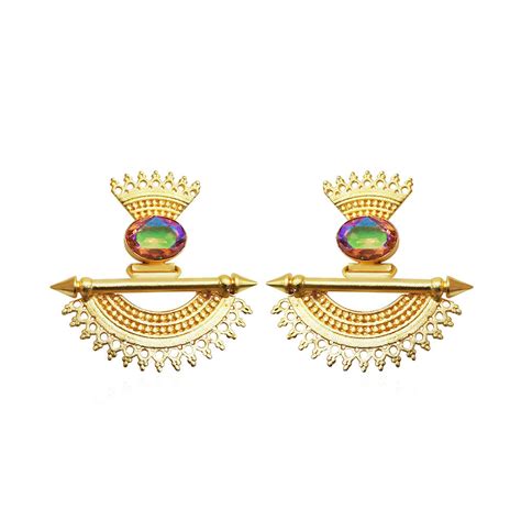 Amina Creation Gold Plated Dangler Earrings – JewelEMarket