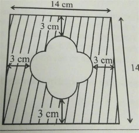 22. Find the area of the shaded field shown in below figure. - Brainly.in