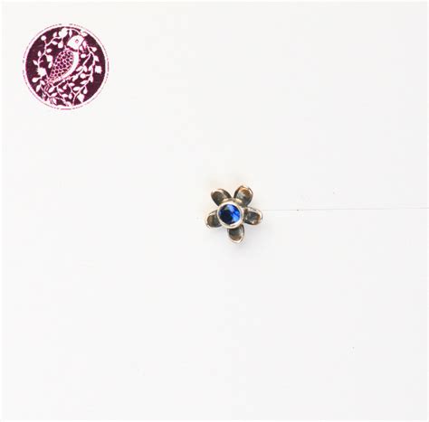 Mogra Aqua Silver Nose Pin – Totapari