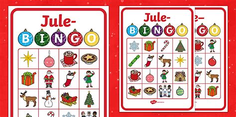 Morsom julebingo for barneskolen (teacher made) - Twinkl