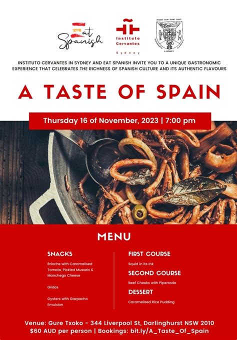 Join us for a delightful evening of Spanish culture and cuisine as Eat ...
