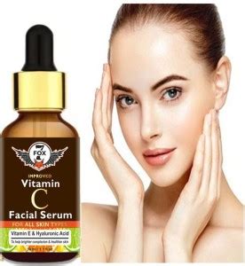 7 FOX 20% Improved Vitamin C Face Serum with Hyaluronic Acid for ...