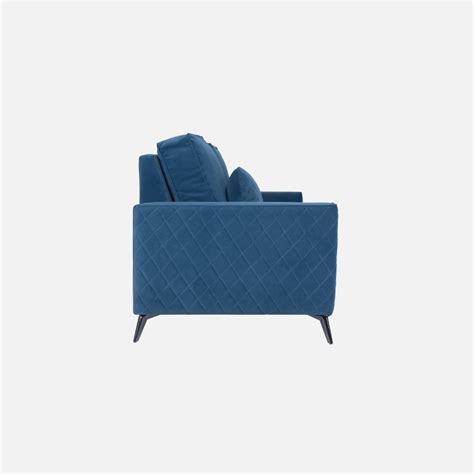 Eden Sapphire Blue Fabric 3 Seater Sofa April 03, 2025 – Duroflex